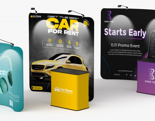 Curved Tension Fabric Display