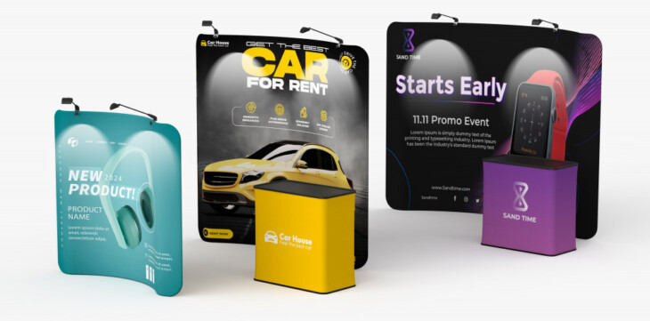 Curved Tension Fabric Display