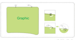 Curved Tension Fabric Display